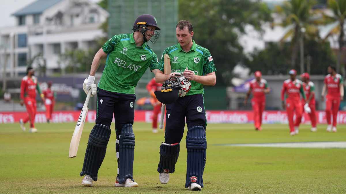 IRE beat OMAN by 96 Runs Lorcan Tucker 94 Runs Ireland 2nd Highest Total in T20 World Cup History