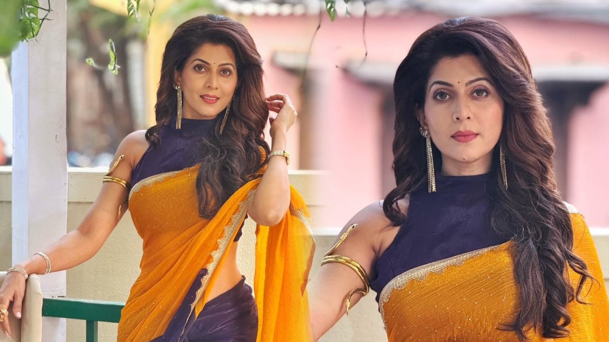 Maadhavi Nemkar Designer Saree Look