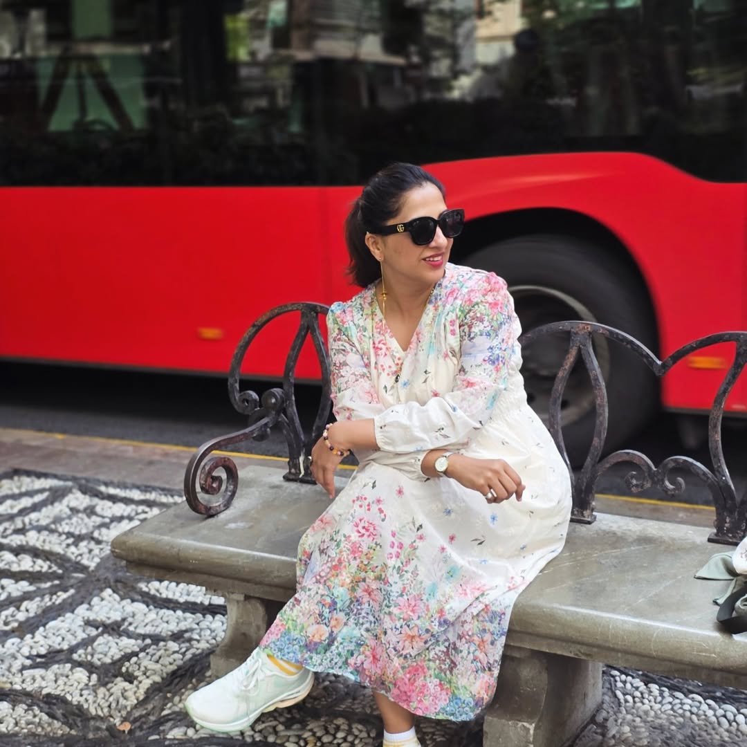 Madhurani Gokhale Green Saree Look