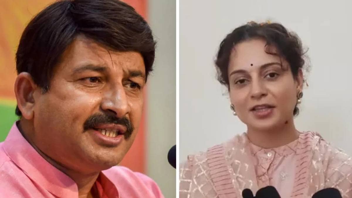 MP Manoj Tiwari and Kangna Ranaut
