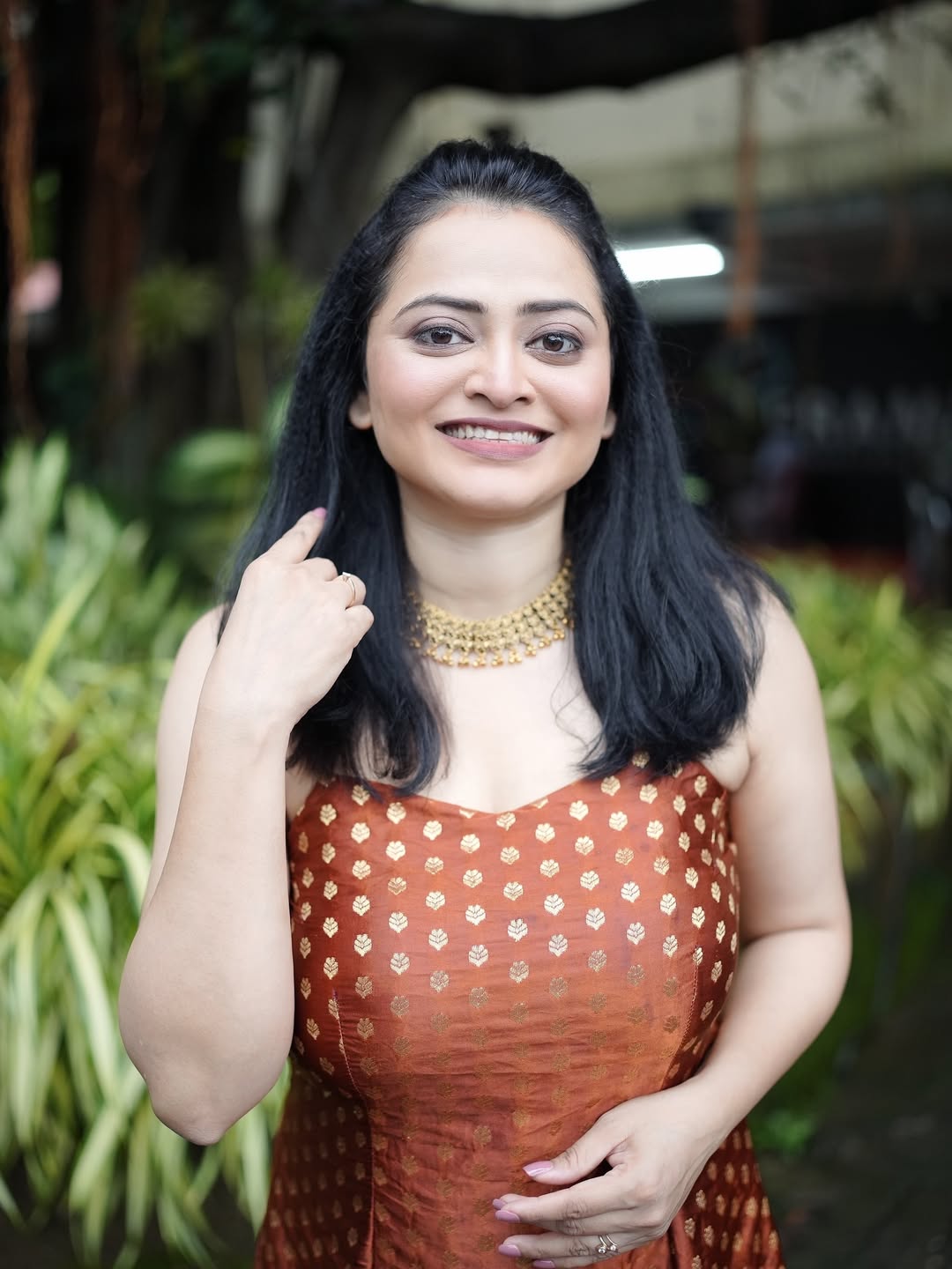 Monika Dabade Purple Paithani Saree Look