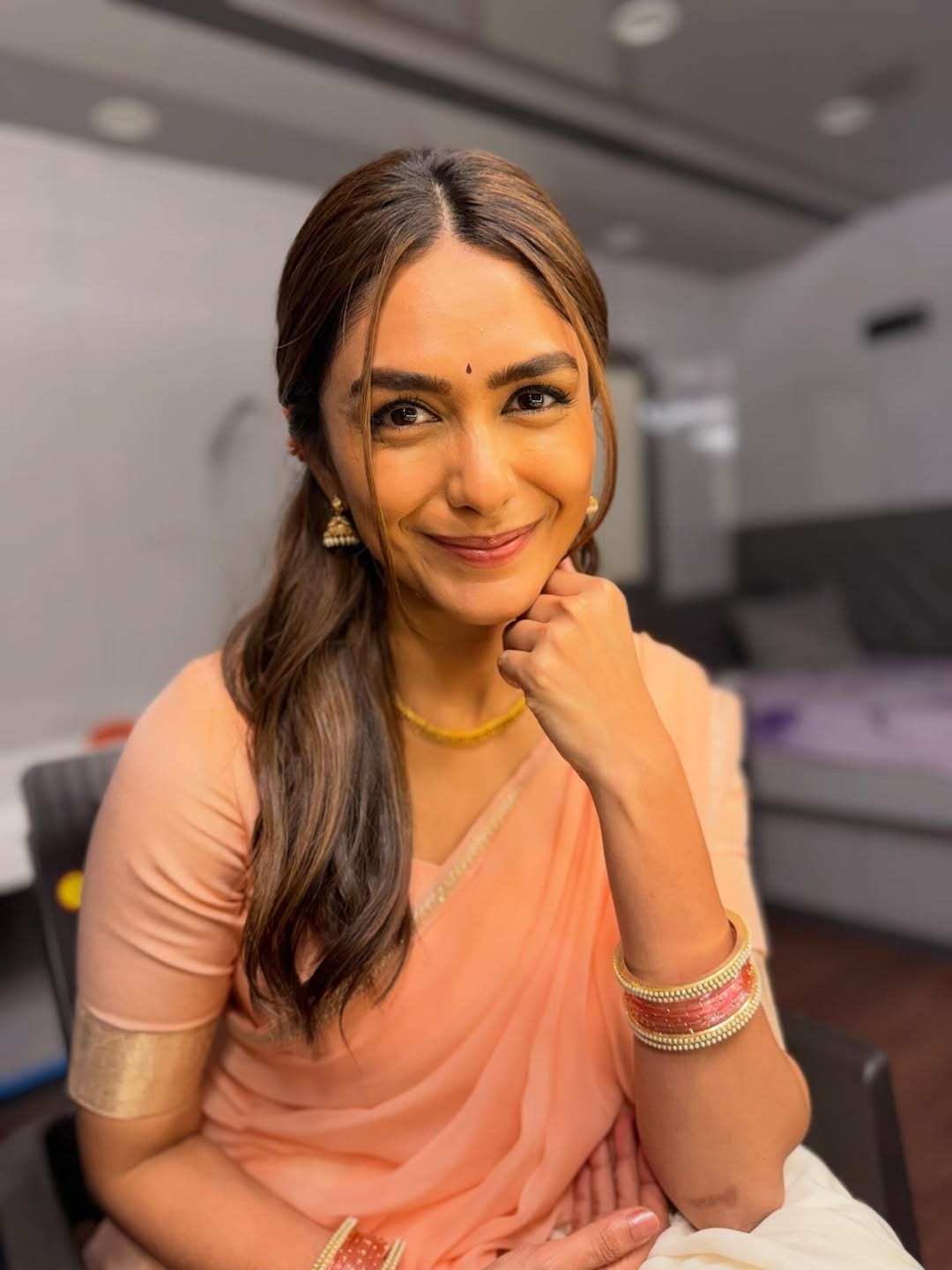 Mrunal Thakur South India Look