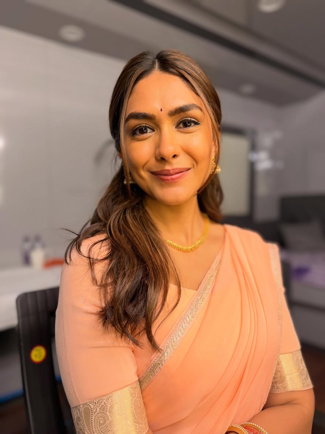 Mrunal Thakur South India Look