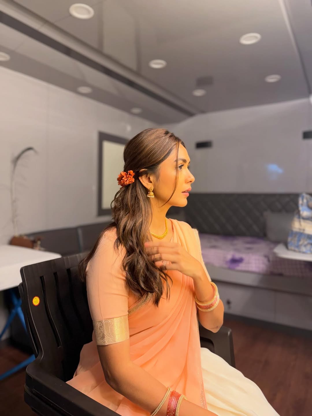 Mrunal Thakur South India Look