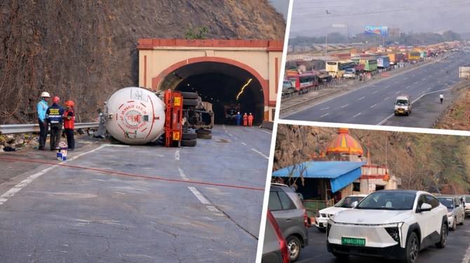 Mumbai pune expressway tanker accident