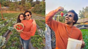 Muramba fame actor Siddharth Khirid and wife Maithili Bhosekar strawberry date in Panchgani