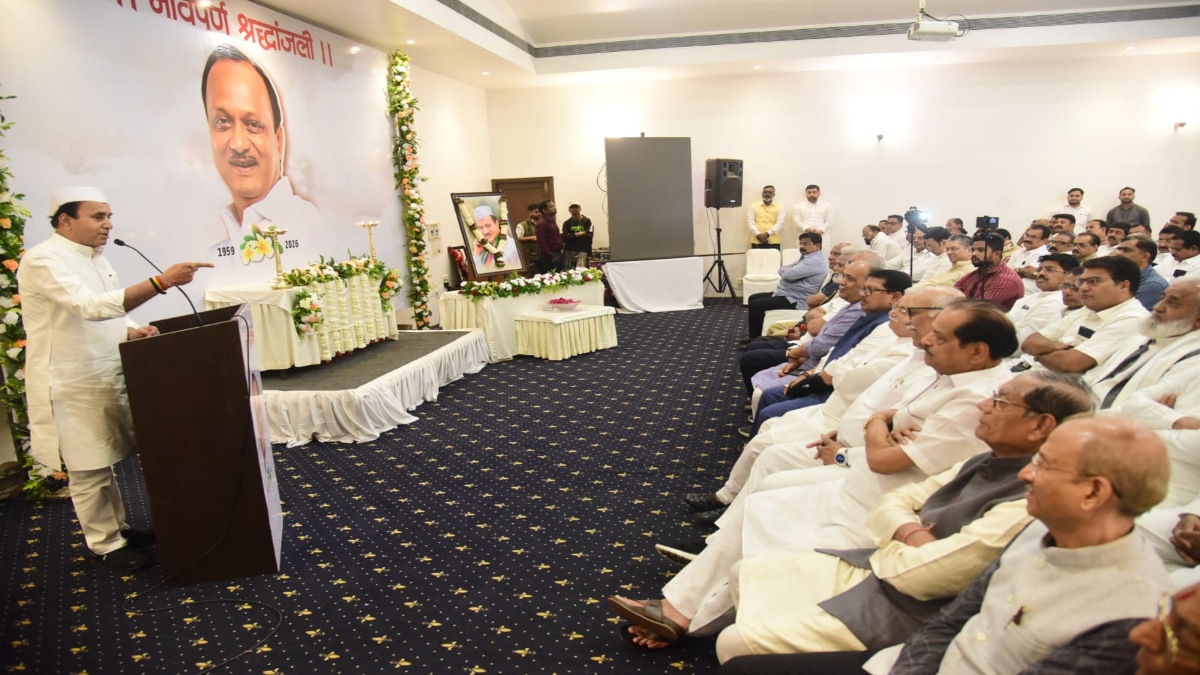 Ajit Pawar tribute meeting Nagpur Sandeep Joshi fan anecdote