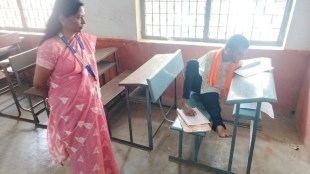 Nanded Inspirational disabled student Suraj Ubale writes HSC exam paper with feet legs rejects writer