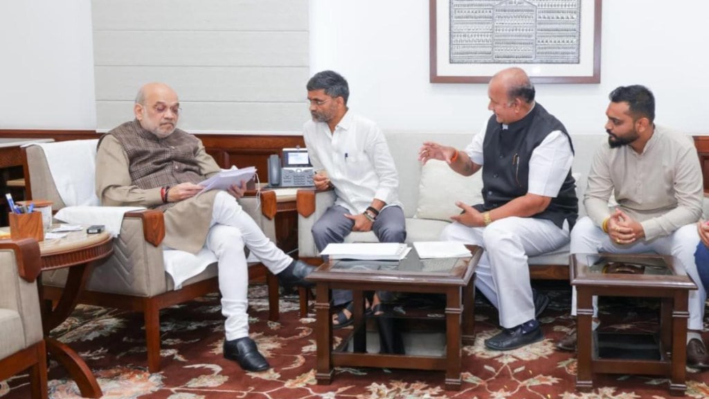 Nilesh Lanke MP Delhi meets Amit Shah home minister Maharashtra investment fraud investigation central agencies demand Nilesh Lanke MP Delhi meets Amit Shah home minister Maharashtra investment fraud investigation central agencies demand