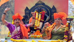 Chhatrapati Shivaji Maharaj Jayanti tmc Celebration Traditional Dhol Tasha Shiv Sanman Jyot Yatra Maratha Kranti Morcha thane