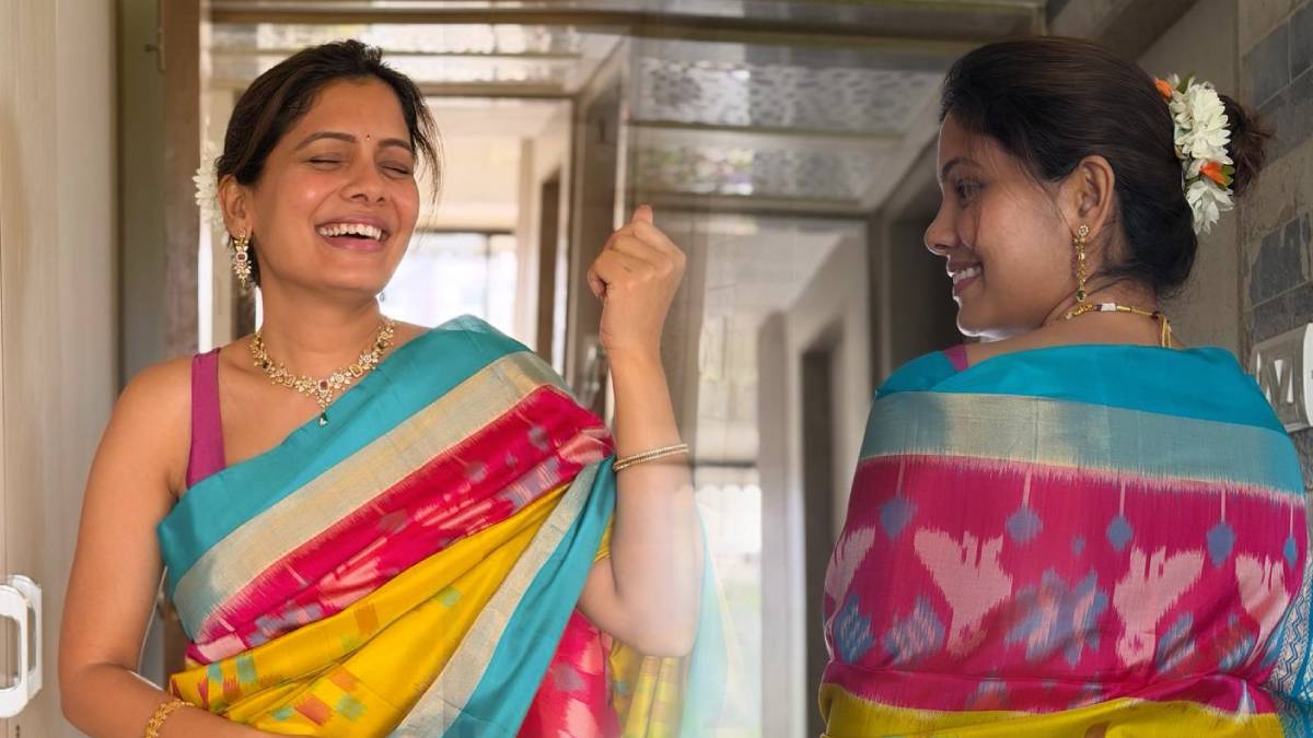 Suruchi Adarkar saree look