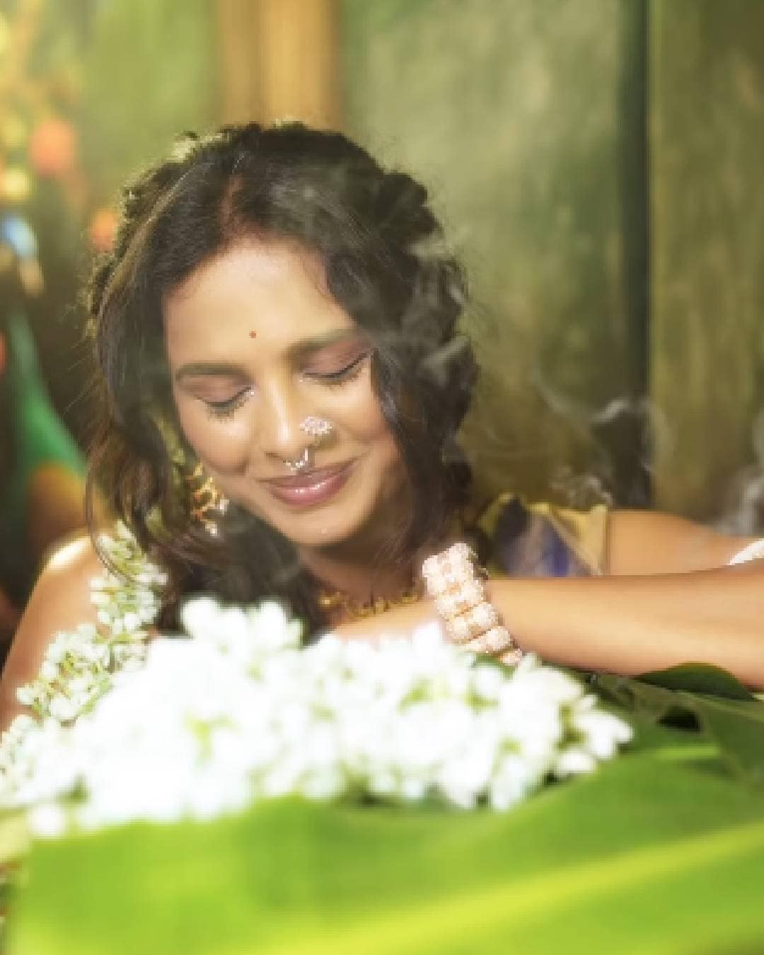 Amruta Dhongade traditional saree look