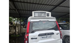 Interceptor radar vehicles deployed in Vasai Virar to act against helmetless two-wheeler riders.