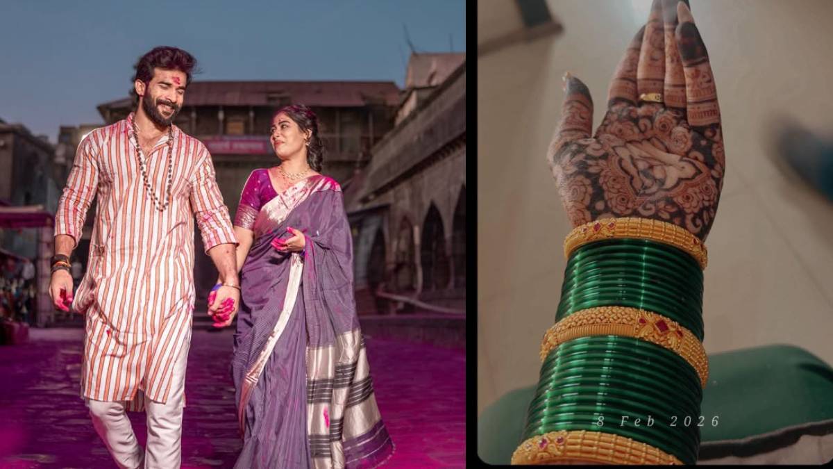 big boss fame vishal nikam wife Akshaya Hindalkar chuda ceremony photos