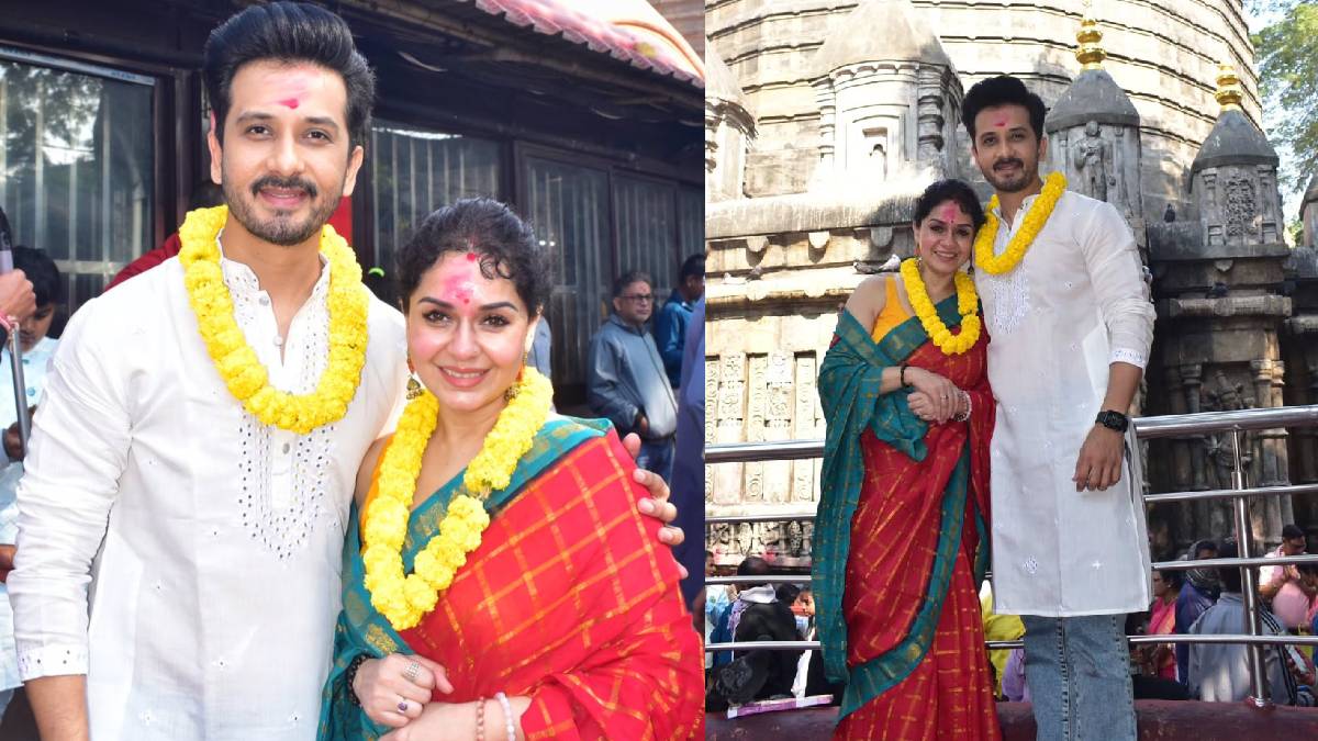 Abhijeet Khandkekar and Sukhada Khandkekar visits Kamakhya Temple