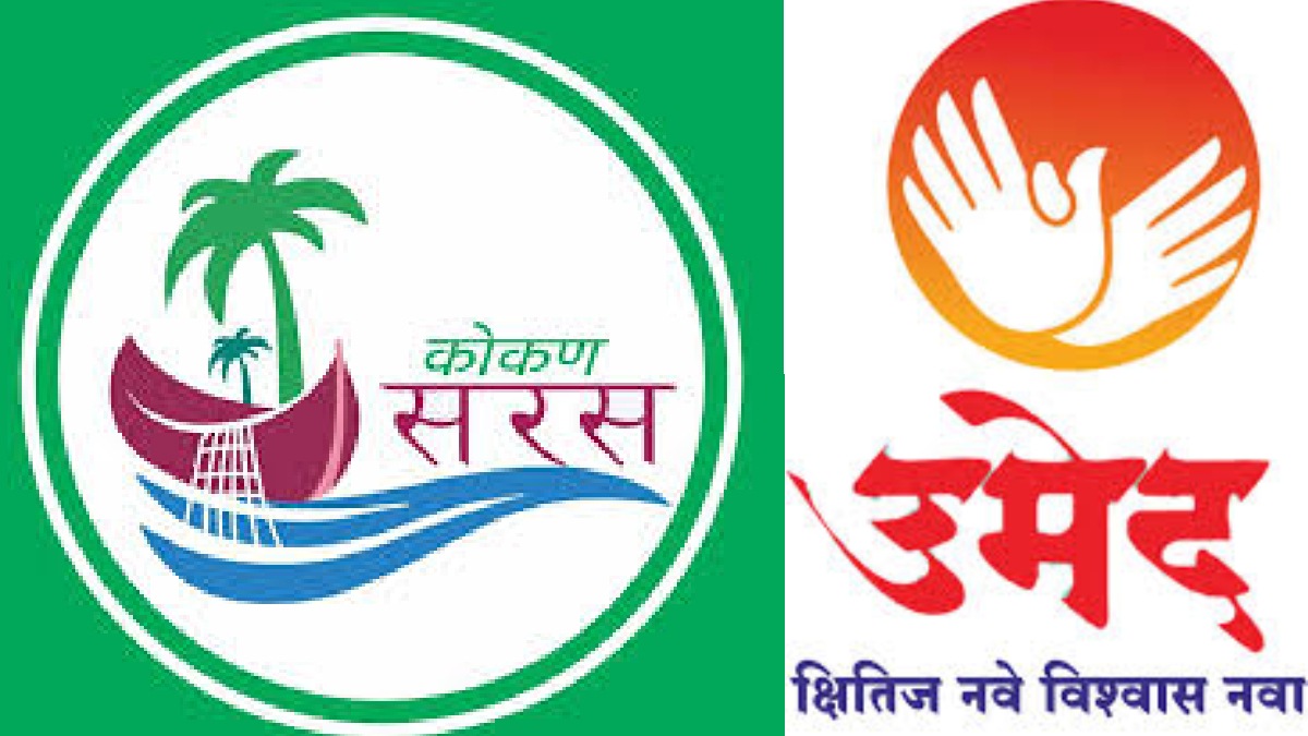 Beach venue set up for the Global Konkan Mahotsav at Shirgaon in Palghar district.