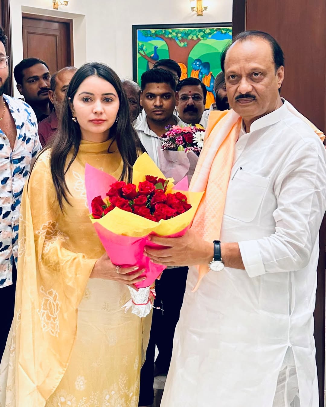 Nirmala Nawale NCP with Ajit Pawar