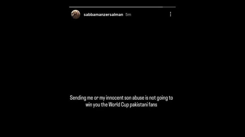 Salman Ali Agha Wife Post