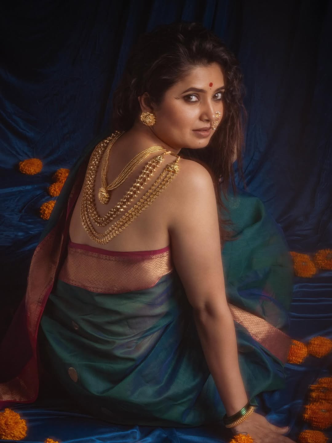 Prajakta Mali Saree Jewellery Look