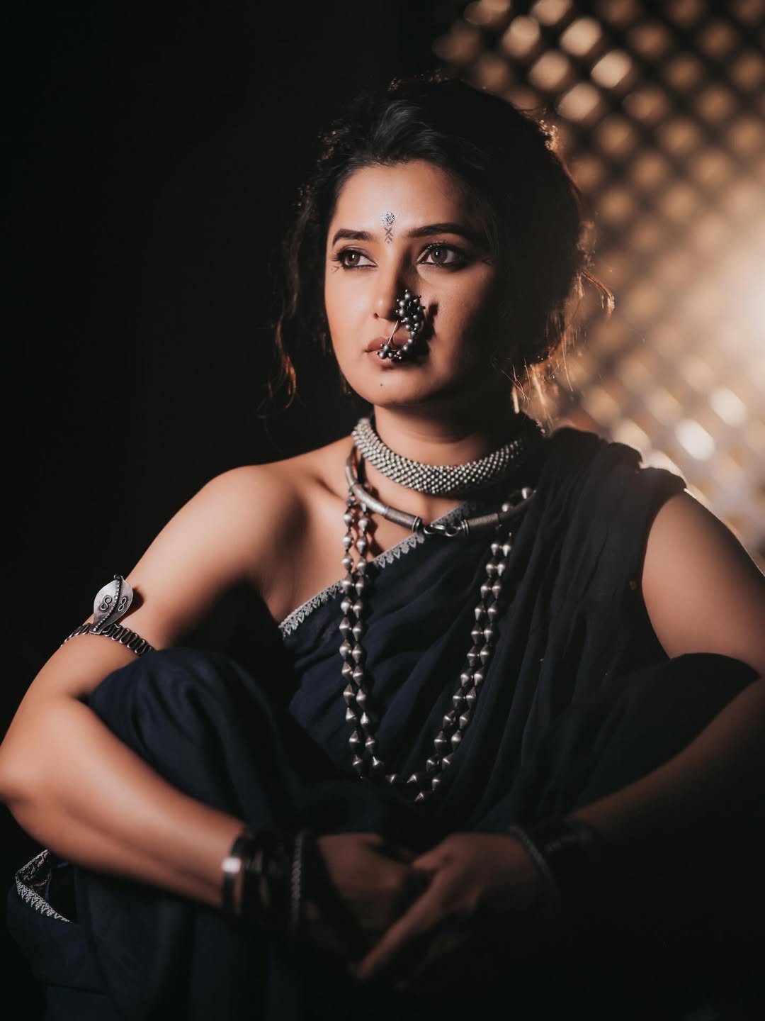 Prajakta Mali Saree Jewellery Look