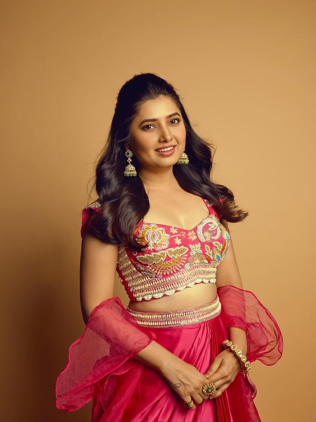 Prajakta Mali Saree Jewellery Look