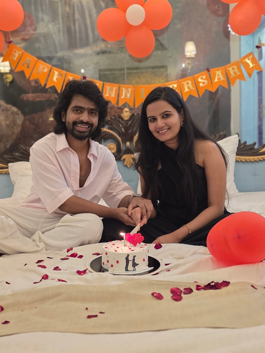 Prathamesh Parab Kshitija Ghosalkar 2nd Wedding Anniversary