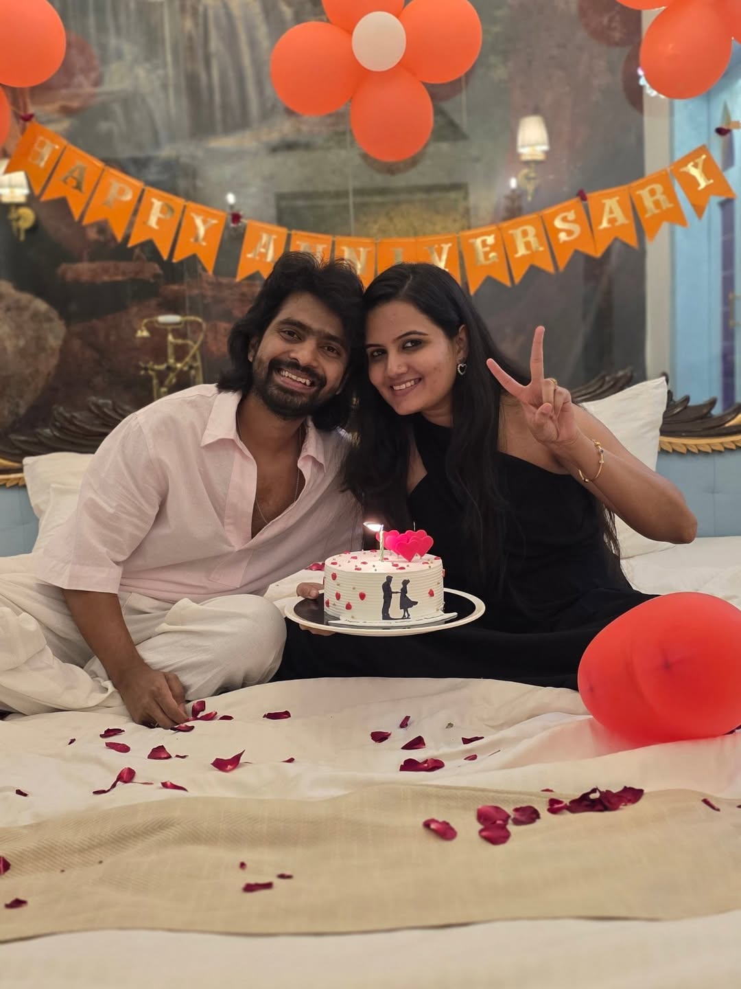 Prathamesh Parab Kshitija Ghosalkar 2nd Wedding Anniversary