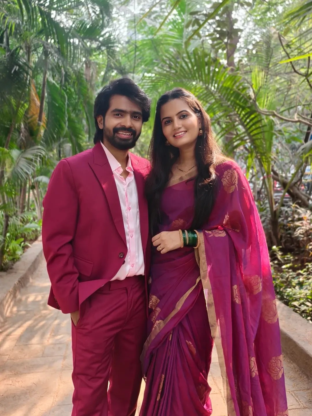 Prathamesh Parab Kshitija Ghosalkar 2nd Wedding Anniversary