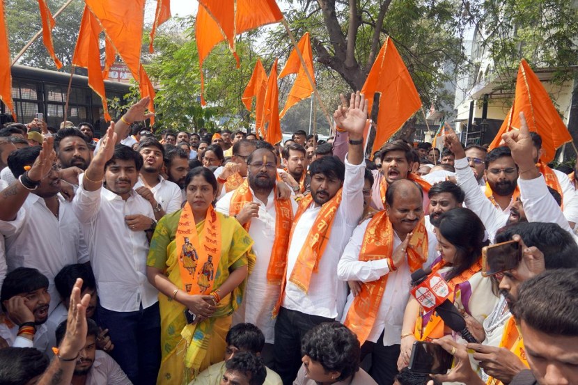 Protest Against Harshwardhan Sapkal