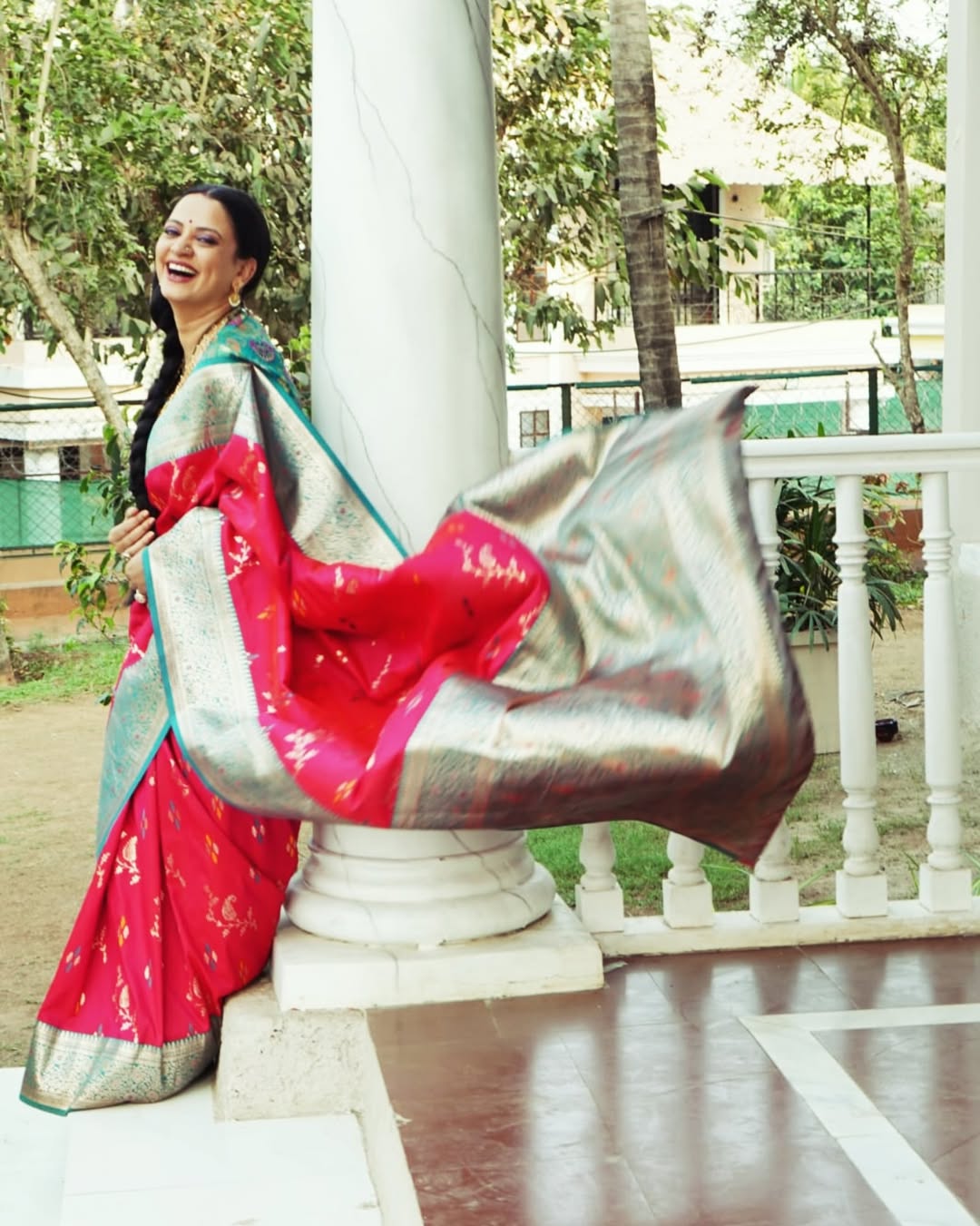 Sharvari Lohokare Green Paithani Saree Look