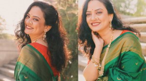 Photos: ‘तुला जपणार आहे’ मालिकेतील शर्वरी लोहकरेचा हिरव्या चंद्रकोर पैठणी साडीतील लूक