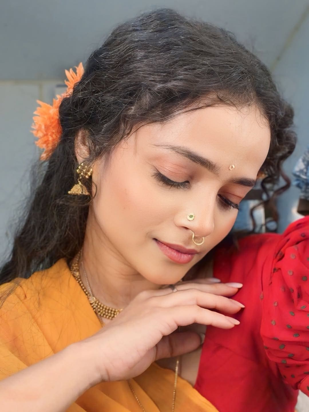 Shivali Parab South Indian Look