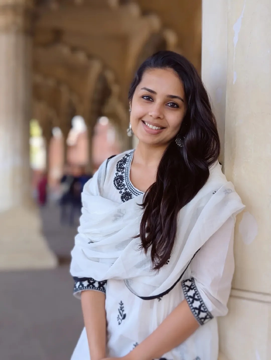 Shivani Rangole Kulkarni Purple Saree Look
