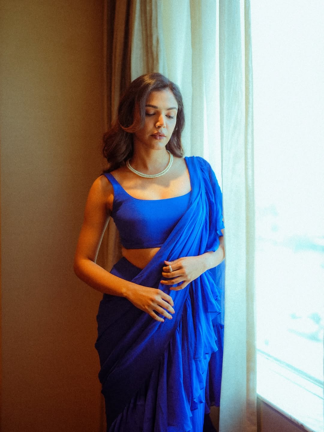 Shriya Pilgaonkar Yellow Off-Shoulder Dress
