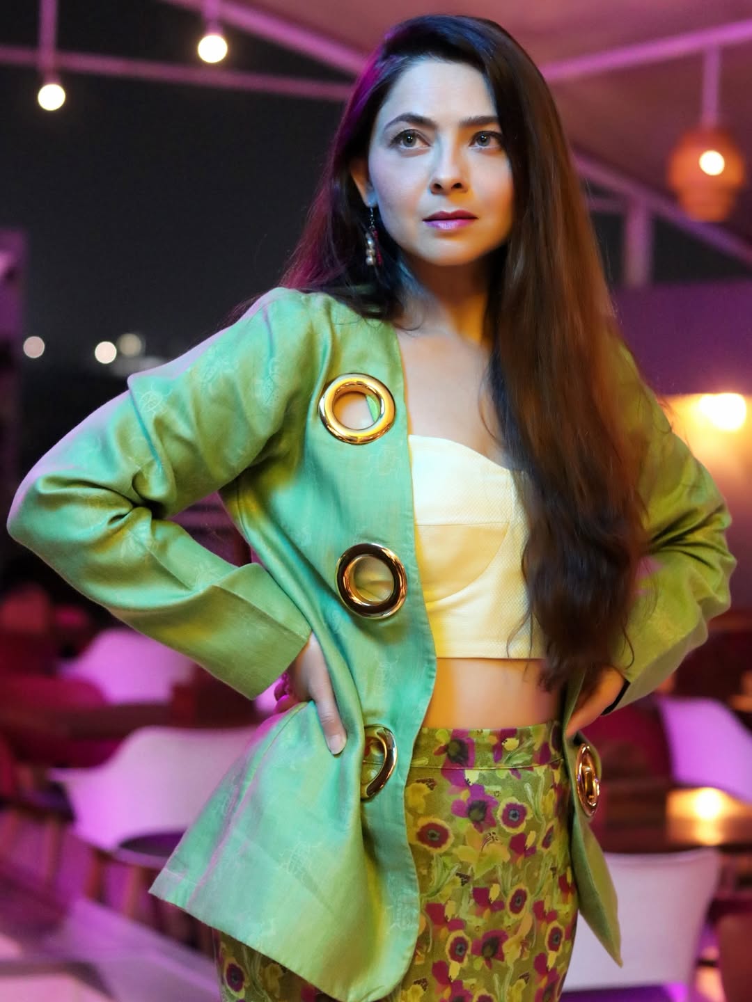 Sonalee Kulkarni Blazer Suit Look