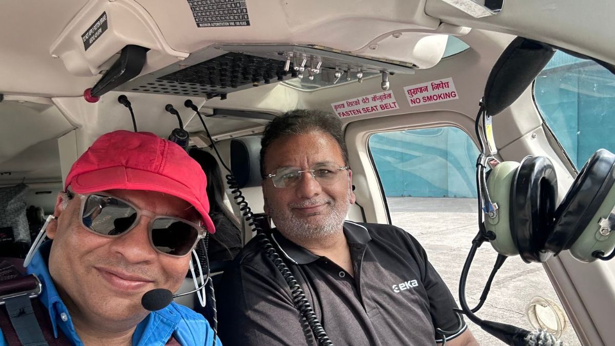 Dr. Sudhir Mehta Helicopter ride