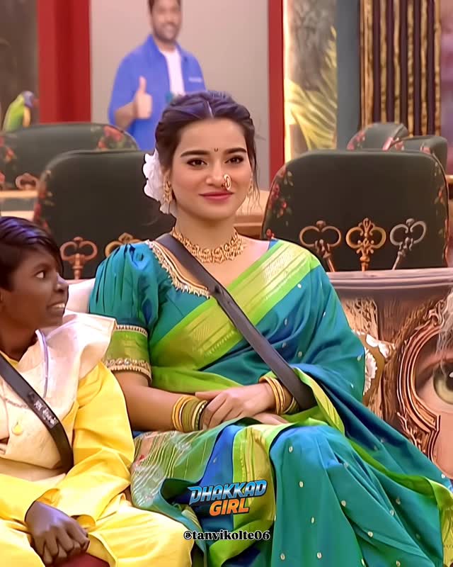 Bigg Boss Marathi Season 6 Tanvi Kolte traditional Maharashtrian look