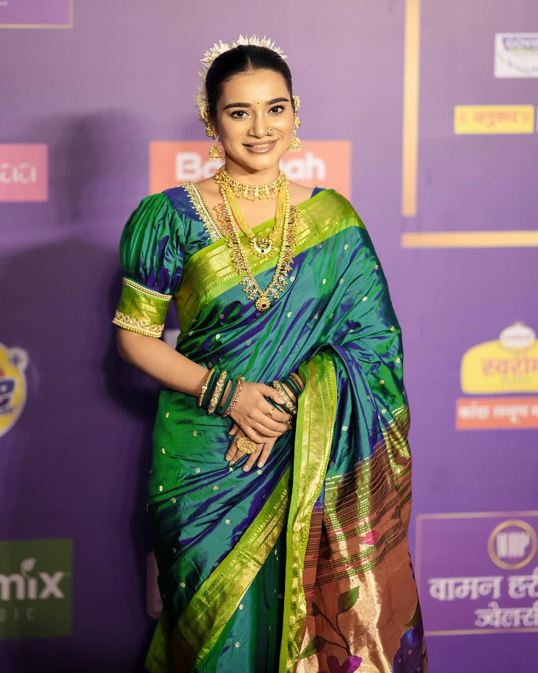 Tanvi Kolte Paithani Saree Look