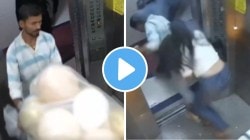 VIDEO: गॅस फुगे घेऊन लिफ्टमध्ये आला अन् क्षणात झाला स्फोट, वेळेत दार उघडलं म्हणून अनर्थ टळला; अंगावर काटा आणणारा व्हिडिओ