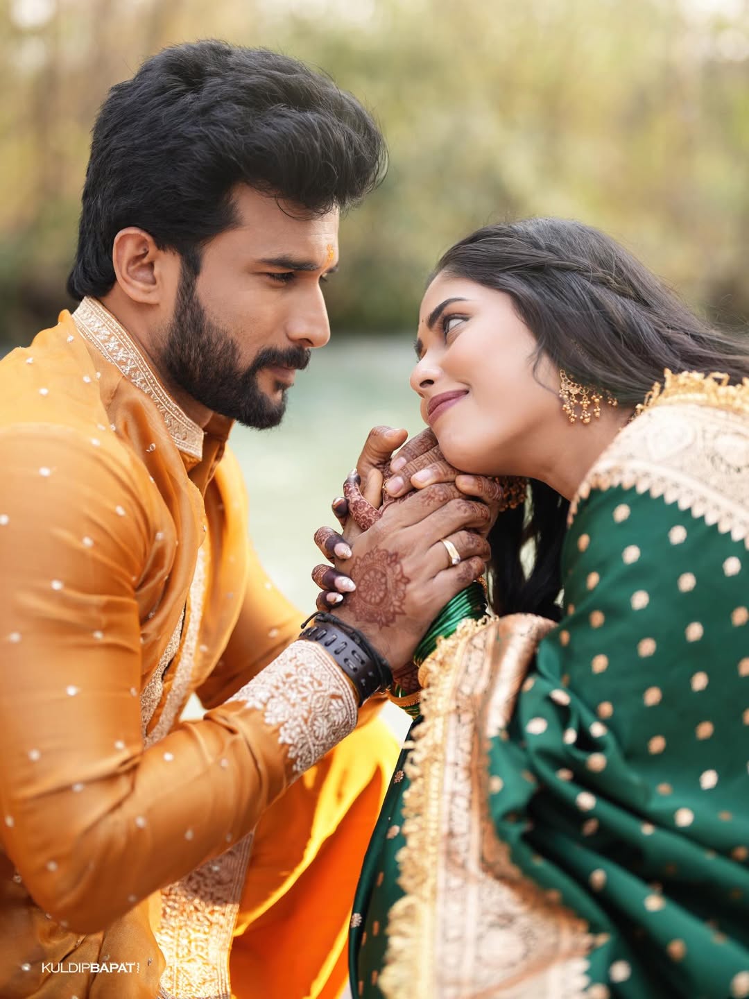 Vishal Nikam Akshaya Hindalkar Engagement Photos