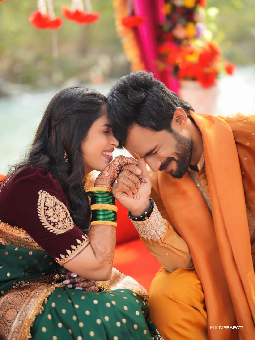 Vishal Nikam Akshaya Hindalkar Engagement Photos