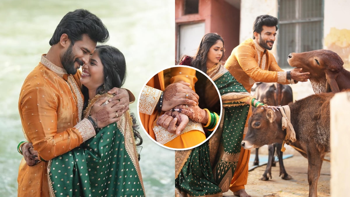 Vishal Nikam Akshaya Hindalkar Engagement Photos