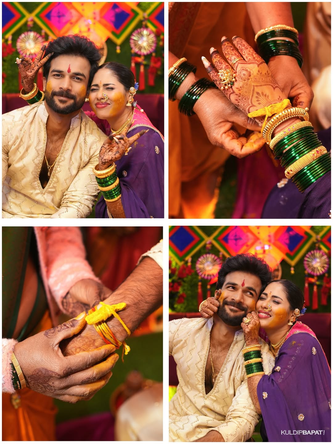 Vishal Nikam Akshaya Hindalkar Haldi Ceremony