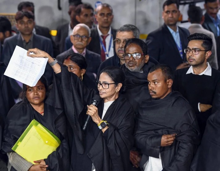 West Bengal Chief Minister Mamata Banerjee highlighting her education background