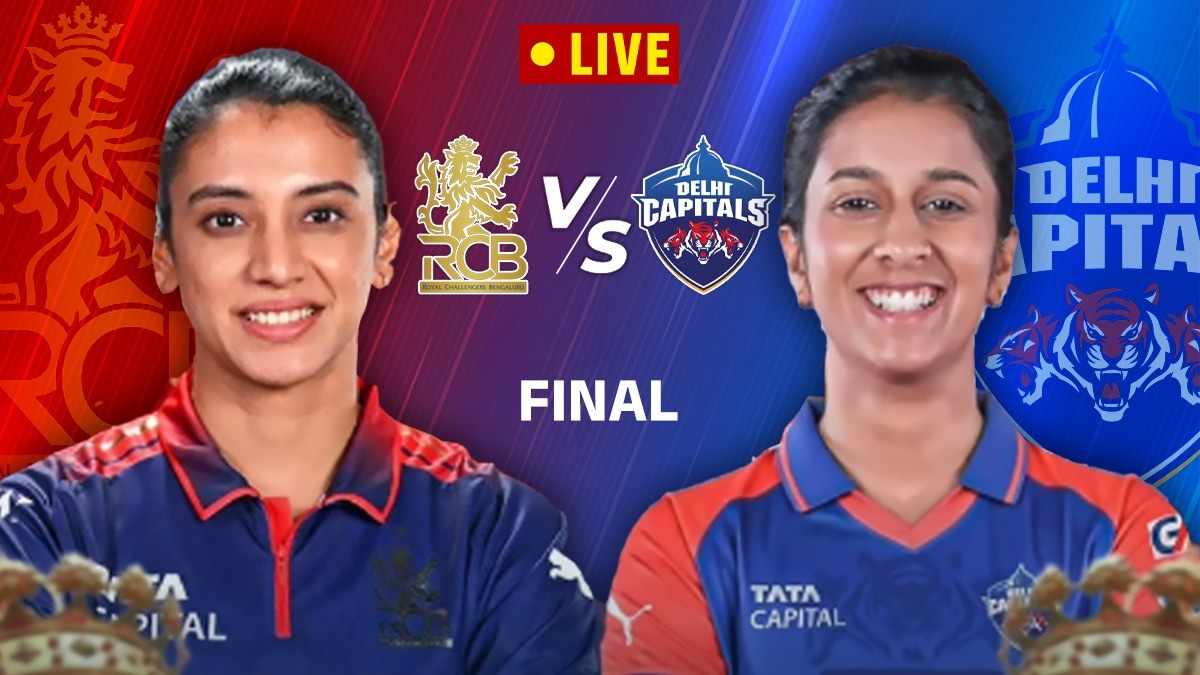 WPL Final RCB vs DC Live Cricket Score in Marathi