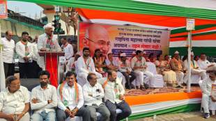 Sunil Kedar Nagpur Congress Protest Mahatma Gandhi | सुनील केदार नागपूर काँग्रेस धरणे आंदोलन महात्मा गांधी पुष्पेंद्र कुलश्रेष्ठ