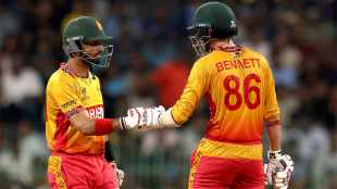 ZIM beat SL by 6 Wickets Brian Bennett Fifty Sikandar raza inning pathum nissanka T20 WC 2026