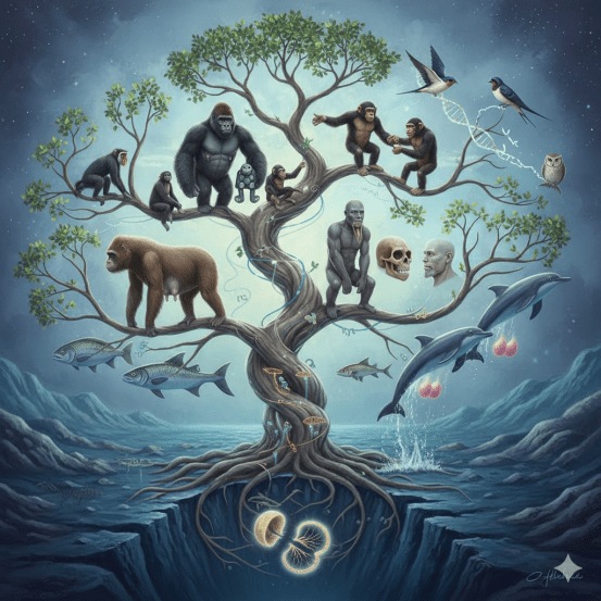 Huuman-evolution-tree