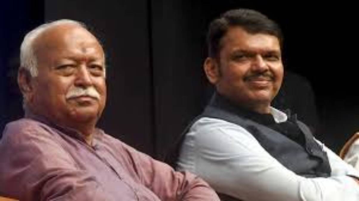 RSS Chief Remarks about Maharashtra CM