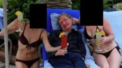 Stephen Hawking : बिकिनी परिधान केलेल्या महिलांसोबत स्टीफन हॉकिंग यांचा ‘एपस्टीन फाइल्स’मधील फोटो चर्चेत; कुटुंबाने केला खुलासा